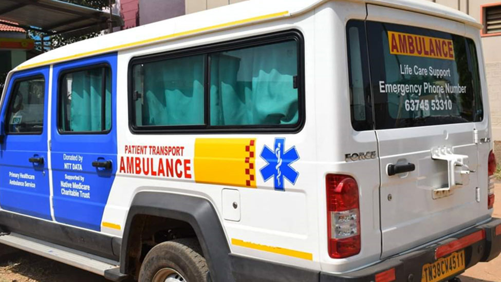 NTT DATA Ambulance service to Tribal villages